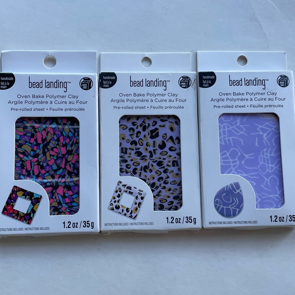 Bead Landing Oven Bake Polymer Clay Set 3 Boxes